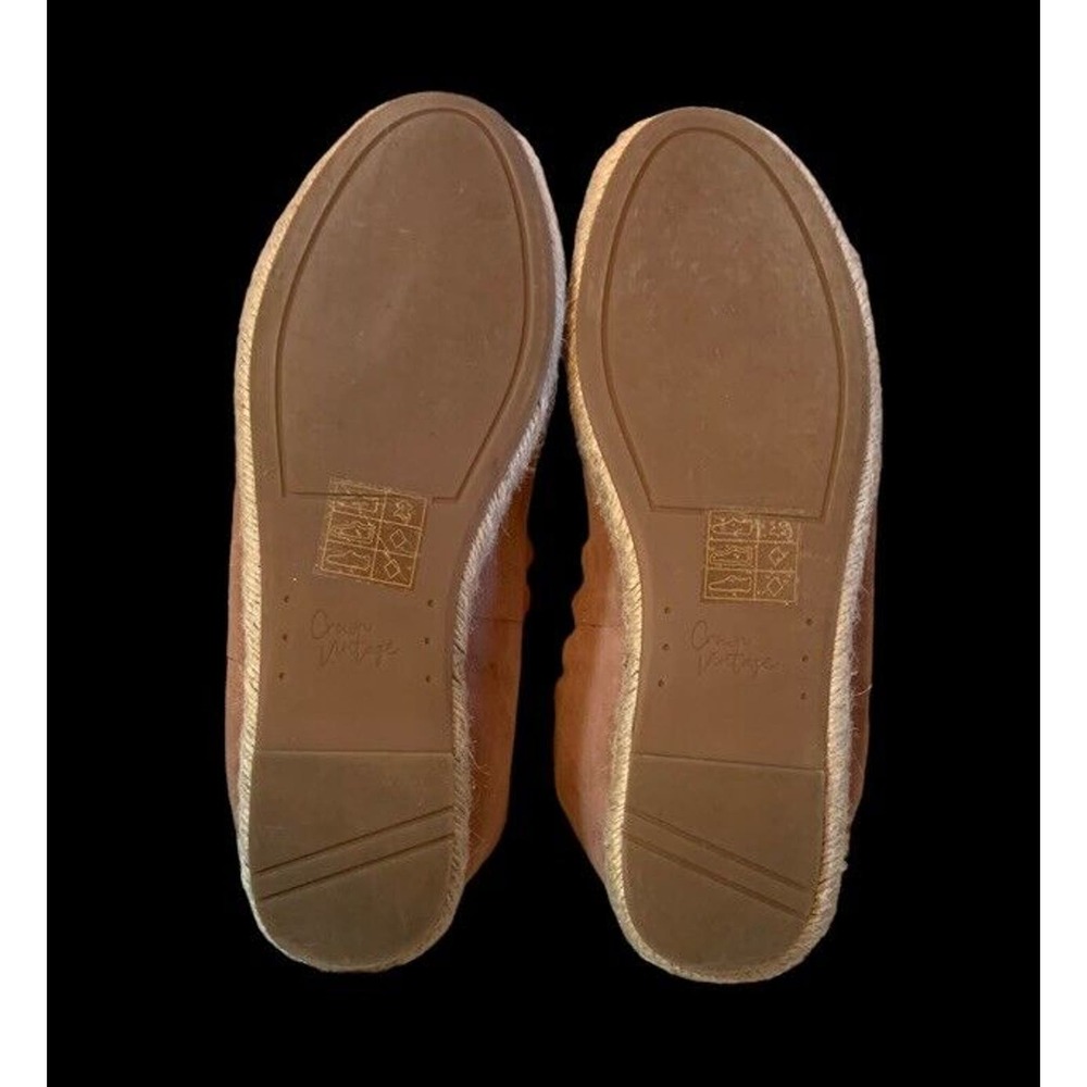 CROWN VINTAGE BRAE Espadrille Platform Slip On TAUPE Suede Size 10 - Picture 6 of 6